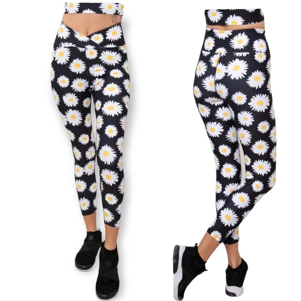 Year of ours women's daisy Veronica floral-print stretch leggings size XS